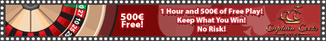 CaptainCooksCasino.com | €£$500 and 1 Hour of Free Play!